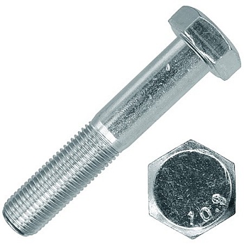 Болт шестигранный с неполной резьбой М30х300 DIN 931 класс прочности 10.9 оцинкованная сталь